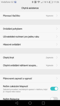 Huawei P9 chytrá asistence