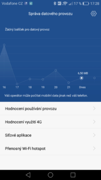 Huawei P9 správa dat