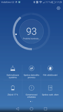 Huawei P9 správce telefonu