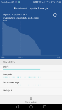 Huawei P9 výdrž baterie