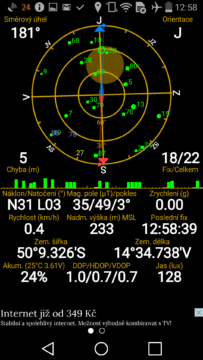 LG G Flex 2 - GPS satelity LG G Flex 2 - GPS satelity