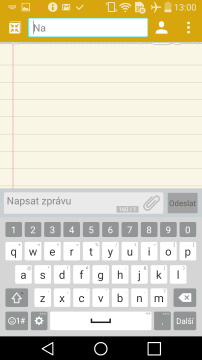 LG G Flex 2 - klávesnice