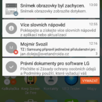 LG G Flex 2 – prostředí systému, notifikační lišta (2)