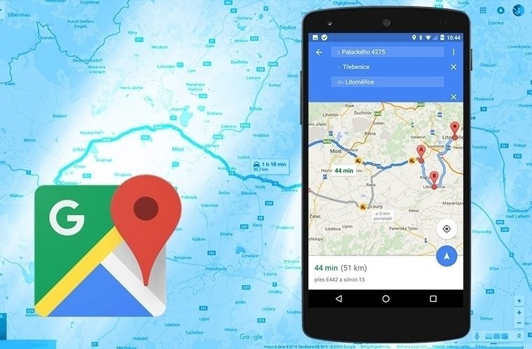 Mapy Google – více cílů v aplikaci – náhleďák