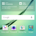 Samsun Galaxy S6 Edge –  domácí obrazovka
