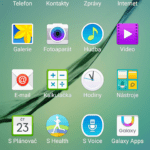Samsun Galaxy S6 Edge –  menu aplikací)