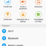 Samsun Galaxy S6 Edge –  menu nastavení