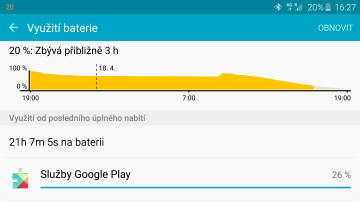 Samsun Galaxy S6 Edge - výdrž baterie (2)