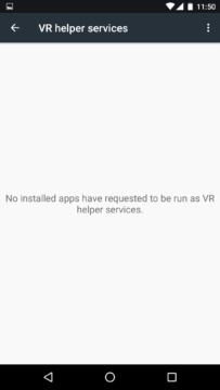 VR helper services - Android N