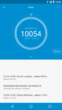 Xiaomi MiBand 1S – dosažen cíl