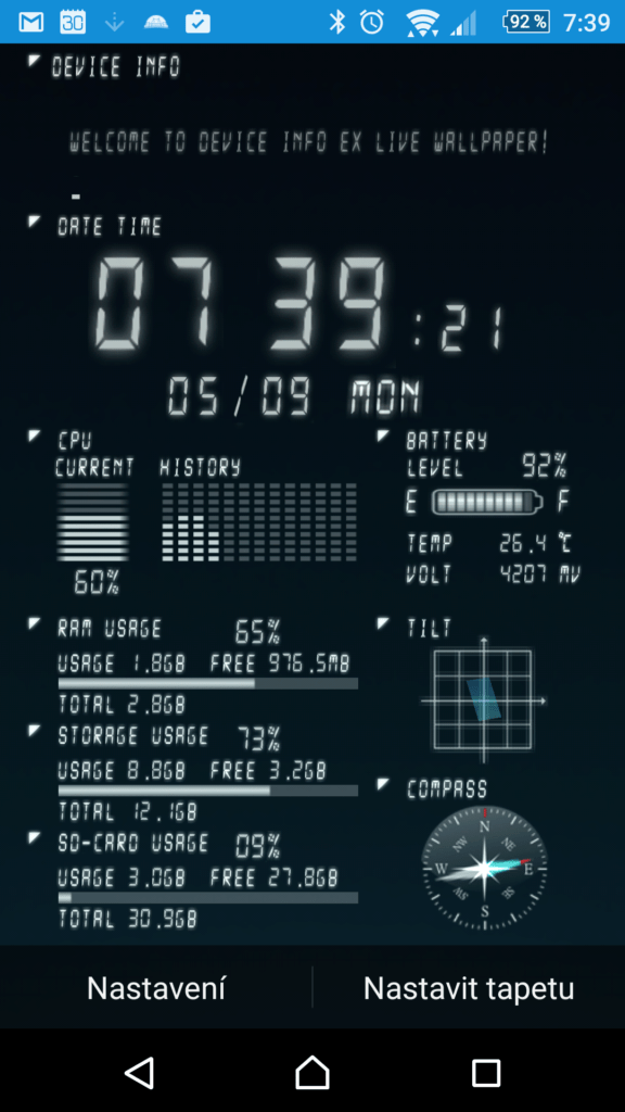 Device Info Live WallPaper