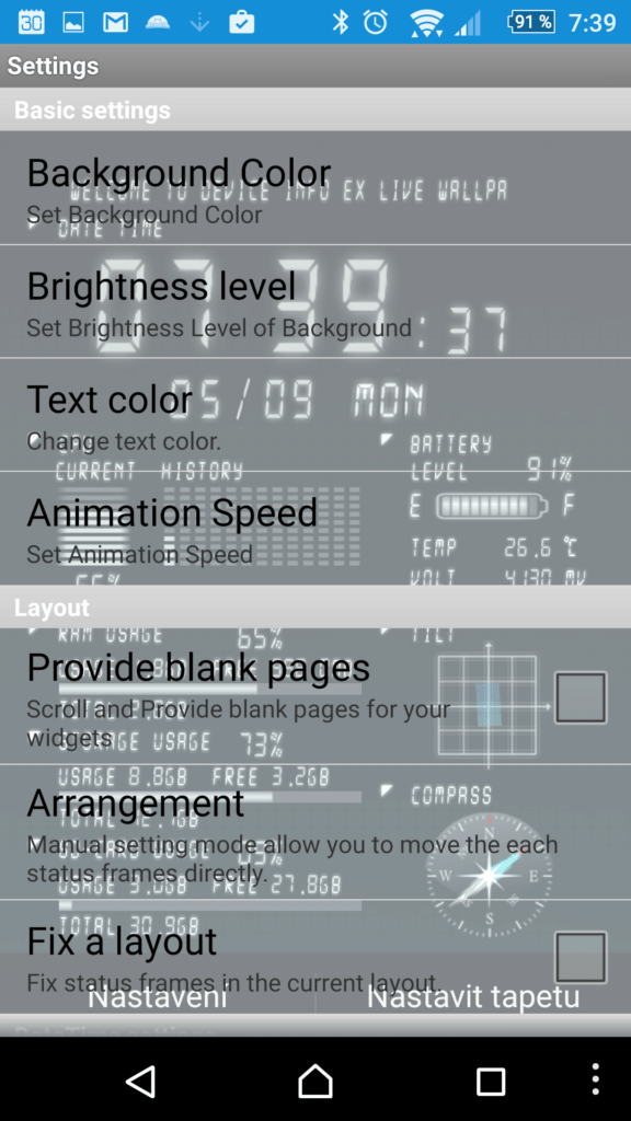 Device Info Live WallPaper