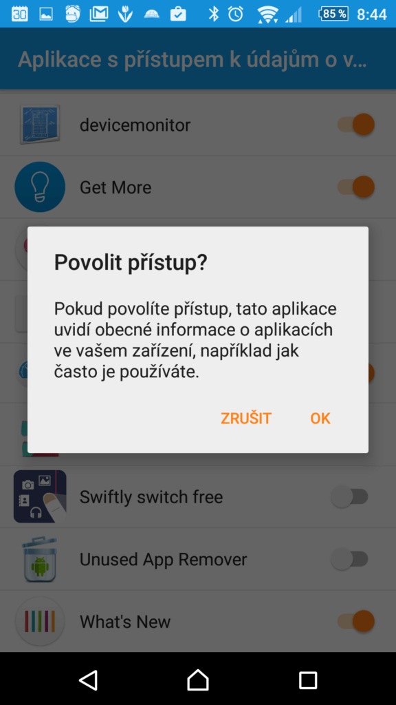 Udělení přístupu ke statistikám