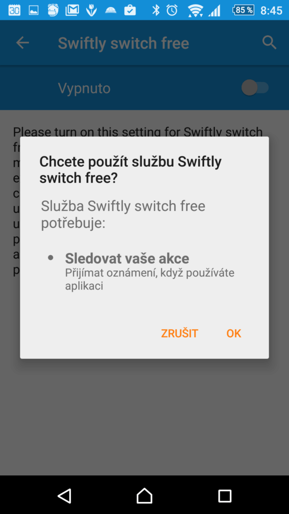 Udělení přístupu k usnadnění