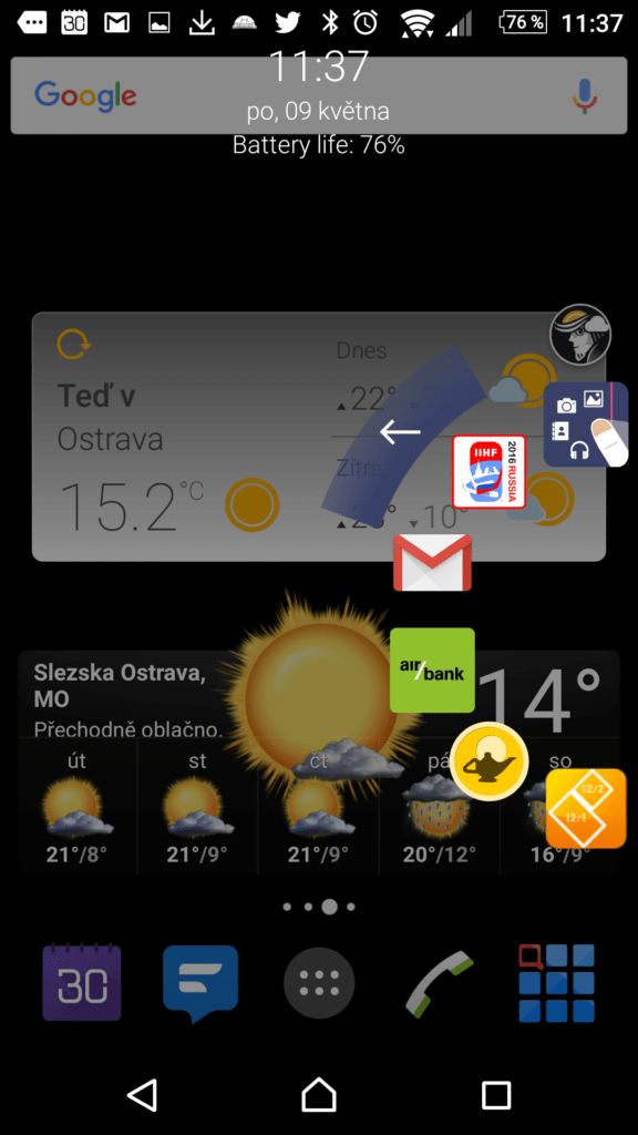 Nabídka ve stylu PIE