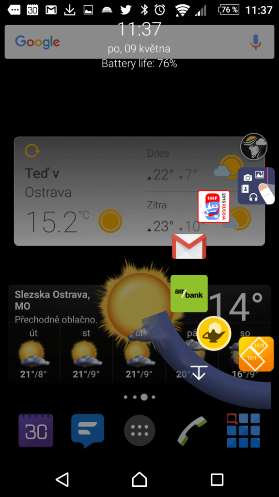 Nabídka ve stylu PIE