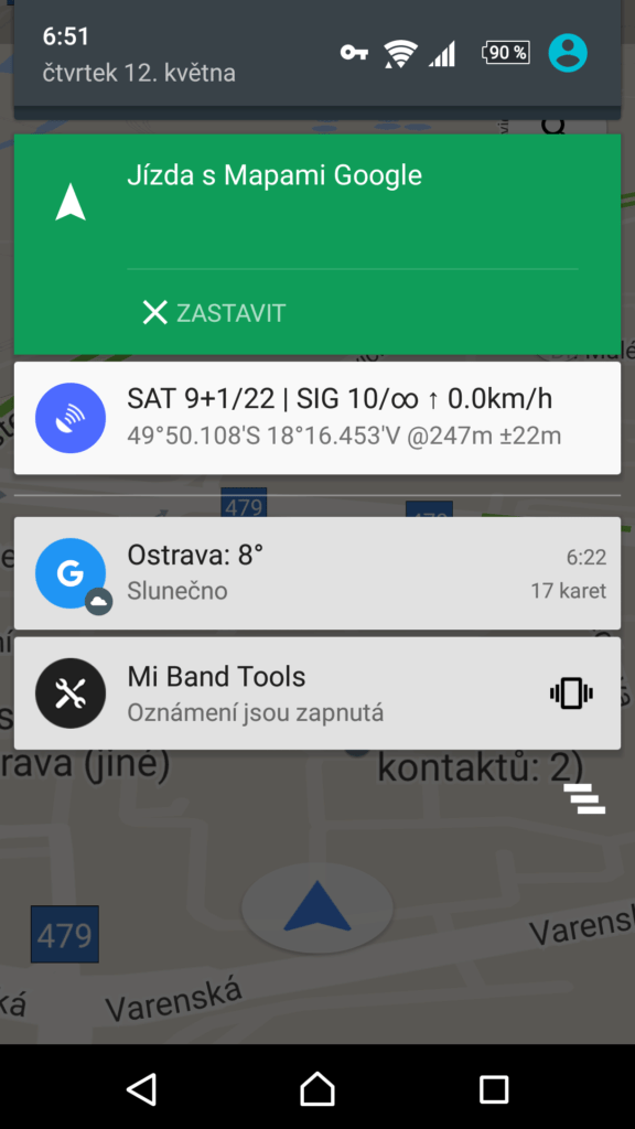Informace v oznámeních