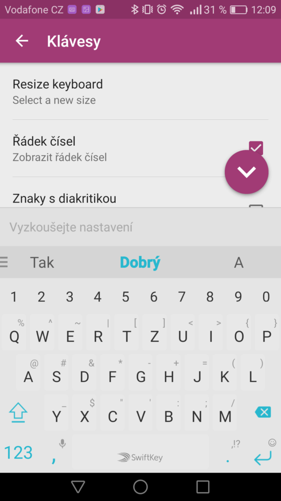 5 klávesnic z Google Play SwiftKey 3