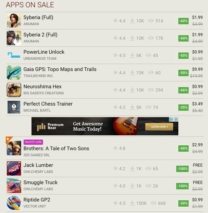App-sales - slevy na aplikace a hry
