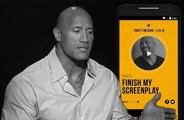 Dwayne Johnson The Rock Clock náhleďák
