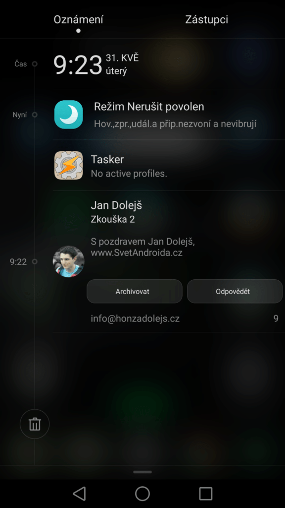 Gmail Android tipy a triky 1