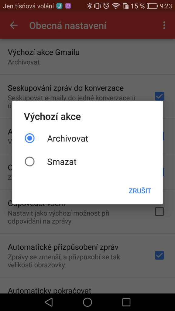 Gmail Android tipy a triky 2