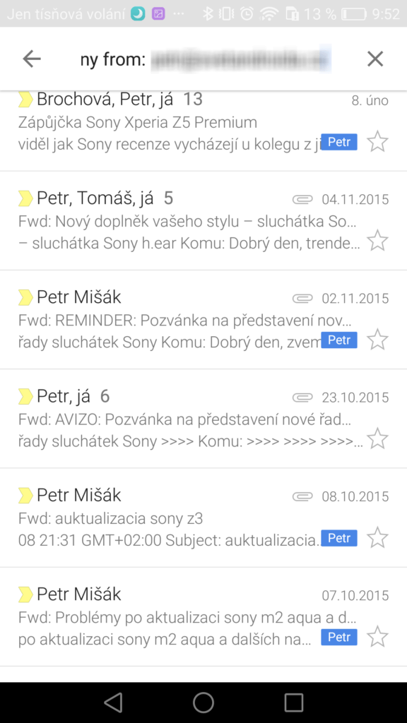 Gmail Android tipy a triky 5 1