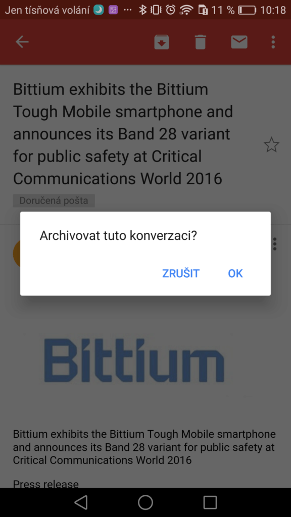 Gmail Android tipy a triky 8