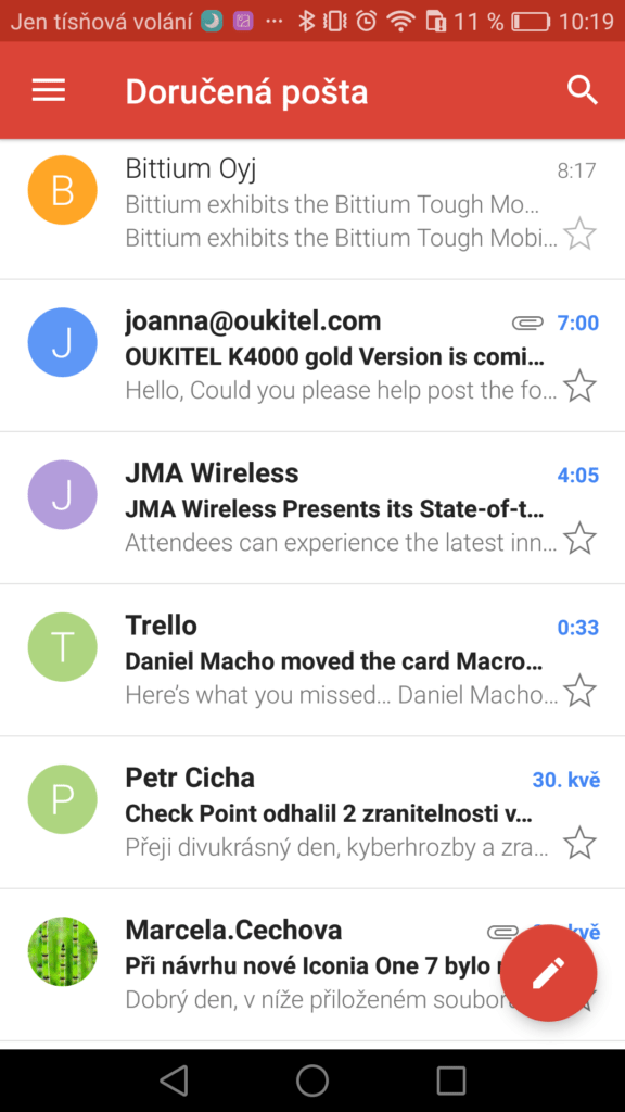 Gmail Android tipy a triky 9