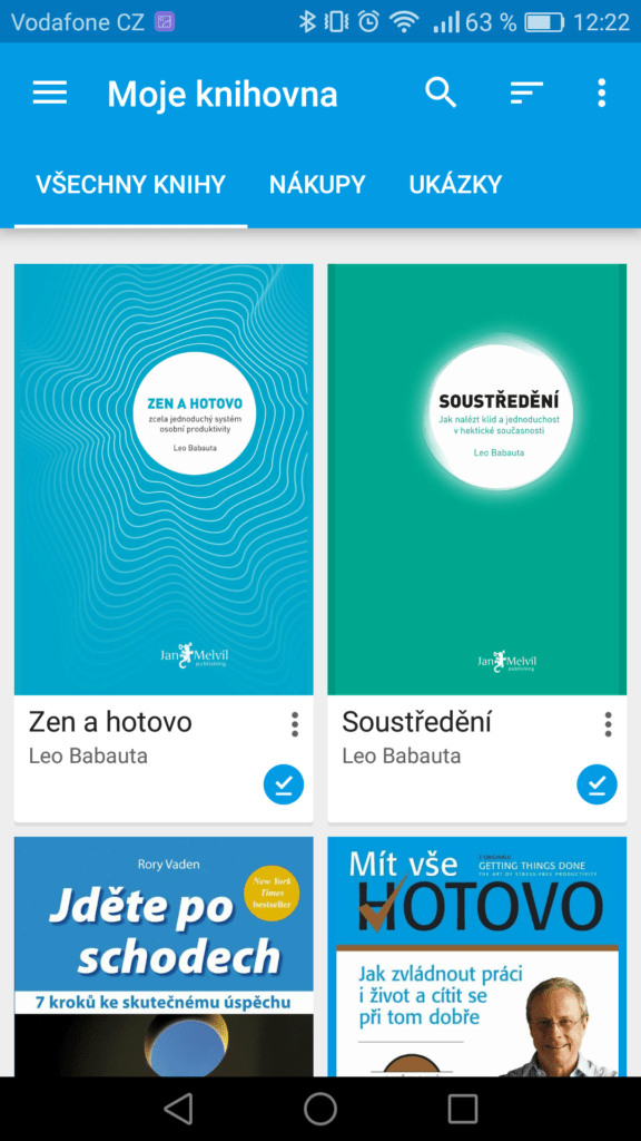 Knihy Google Play aplikace 2