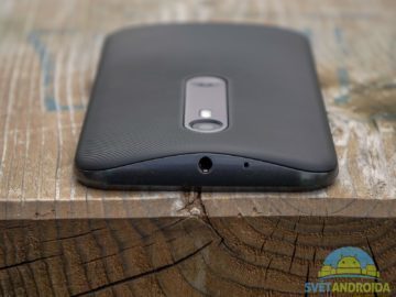 Lenovo Moto G (2015) – konstrukce, 3,5mm jack