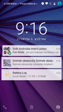 Lenovo Moto G (2015) – systém Android, zamykací obrazovka