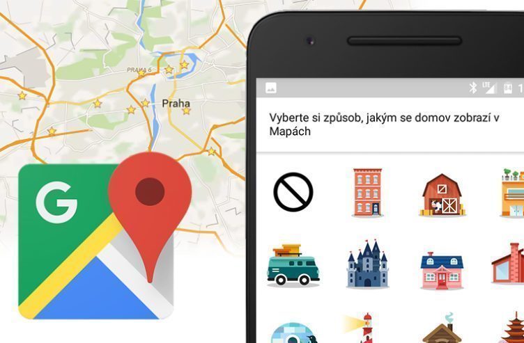 Mapy Google tématické ikony náhleďák