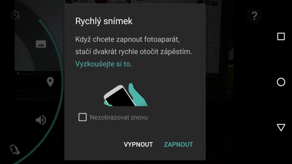 Moto X Play aplikace fotoaparátu 5