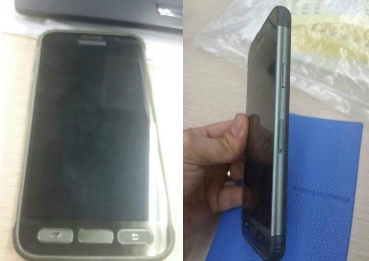 Samsung Galaxy S7 Active - přední a boční strany Samsung Galaxy S7 Active - přední a boční strany
