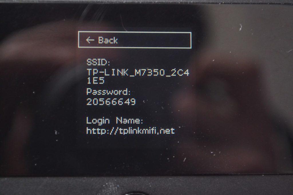 TP Link M7350 prostředí zařízení 2