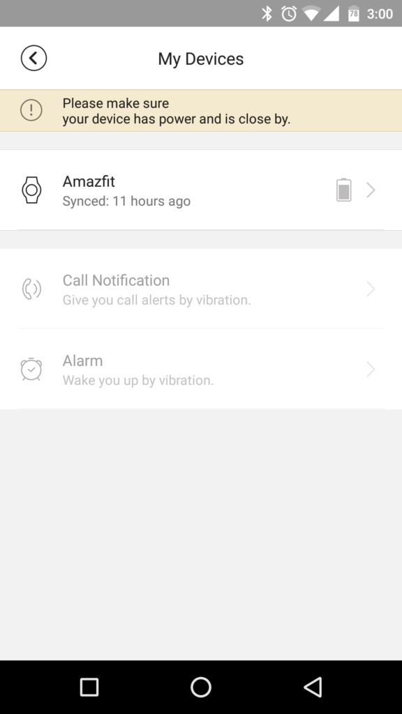 Xiaomi AmazFit aplikace3