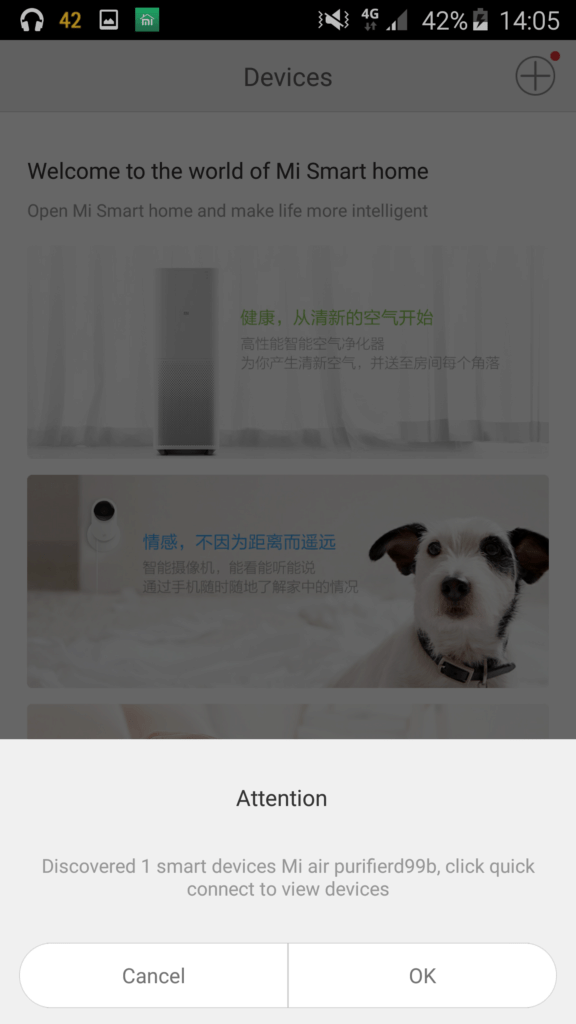Xiaomi Mi Air Purifier aplikace 2