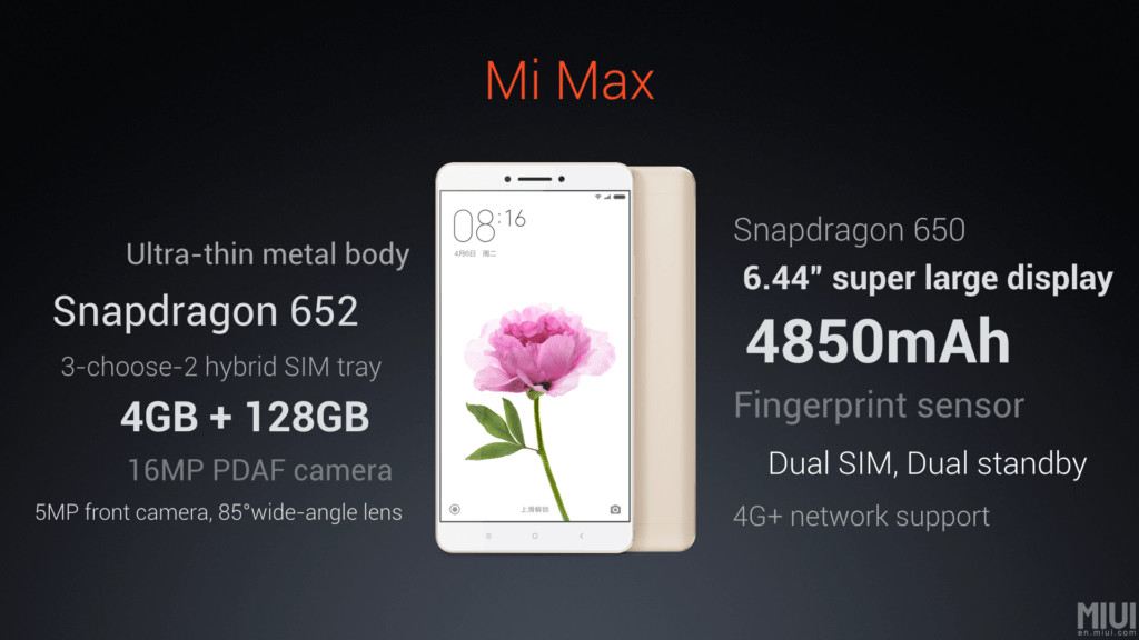 Xiaomi Mi Max 2