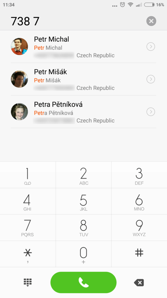 Xiaomi Mi4i Dialer a kontakty 1