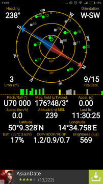 Xiaomi Mi4i -  GPS satelity