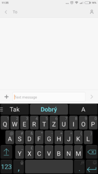 Xiaomi Mi4i - klávesnice SwiftKey Xiaomi Mi4i - klávesnice SwiftKey