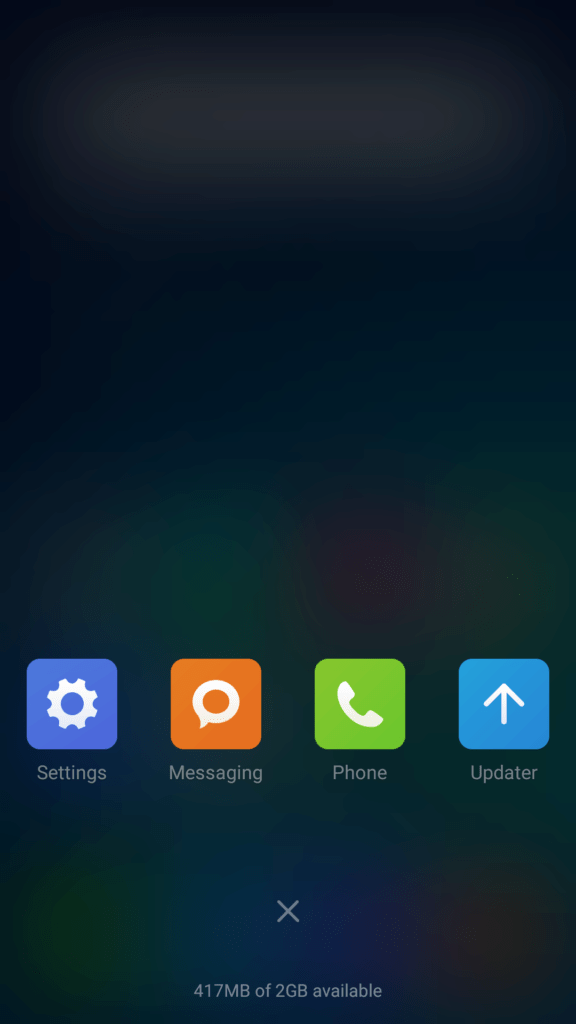 Xiaomi Mi4i prostředí systému multitasking