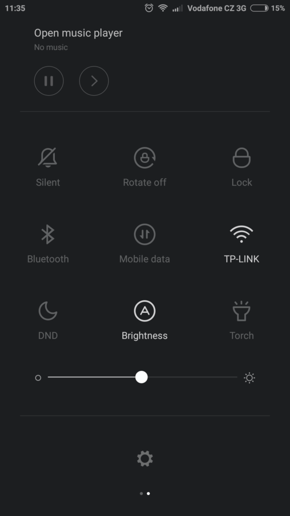 Xiaomi Mi4i prostředí systému notifikační lišta 2