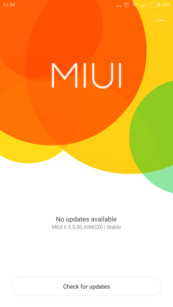 Xiaomi Mi4i verze systému MIUI 2