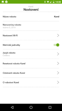 iRobot Home – nastavení robota