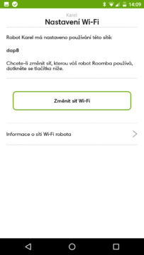 iRobot Home – nastavení wifi