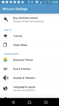 Minuum Keyboard + Smart Emoji