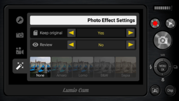 Photo Effect Settings