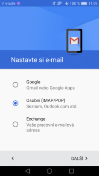 Gmail – pridani pop3 imap 2